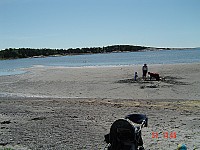 Badestrand ved lavvann