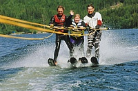 På vannski, Hurdalsjøen