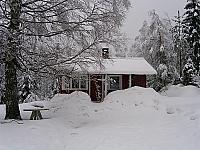 Cabin in the winter