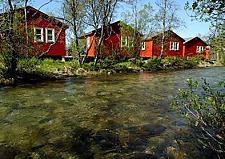 Tromsdalen Fluss in der nhe.