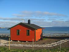 Cabin with wiew of the Arctic Ocean.