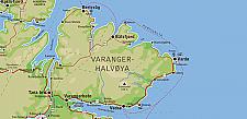 Varanger, lengst øst og nord i Europa.